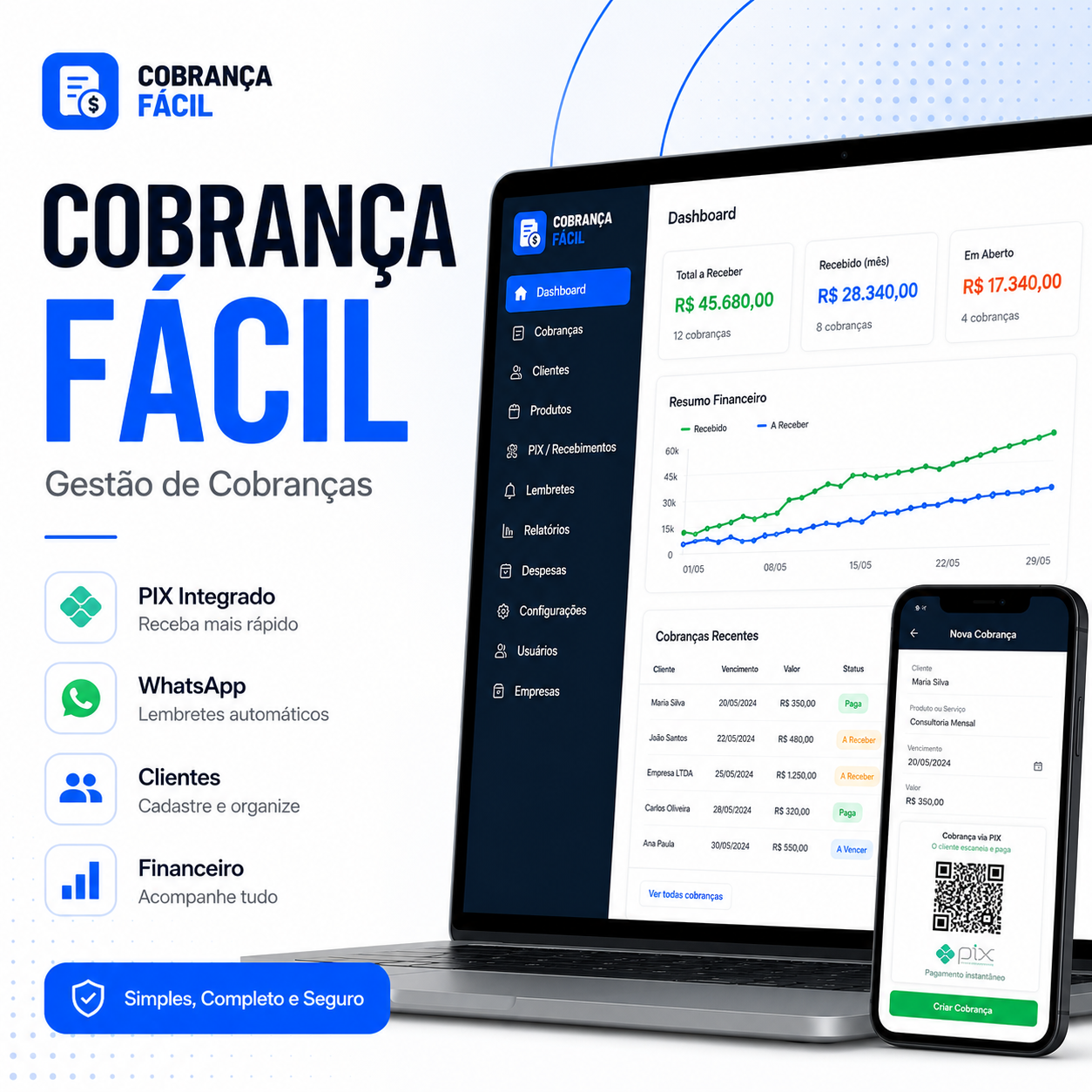 Cobrança Fácil — Gestão de Cobranças