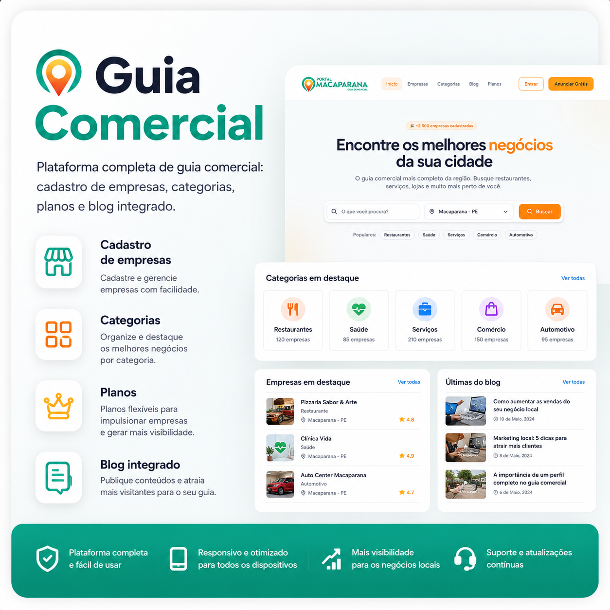 Guia Comercial — Plataforma completa de guia comercial